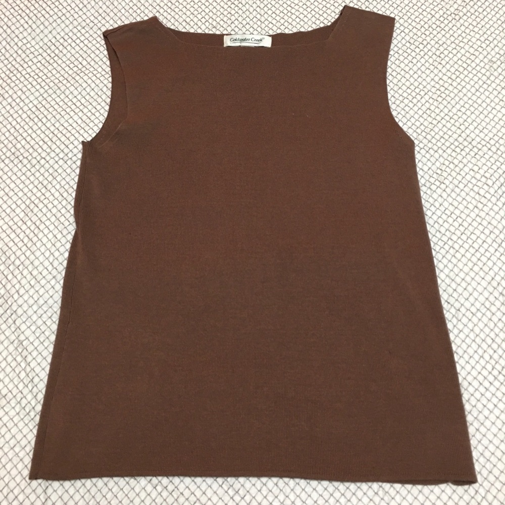 Coldwater Creek sleeveless sweater Brown